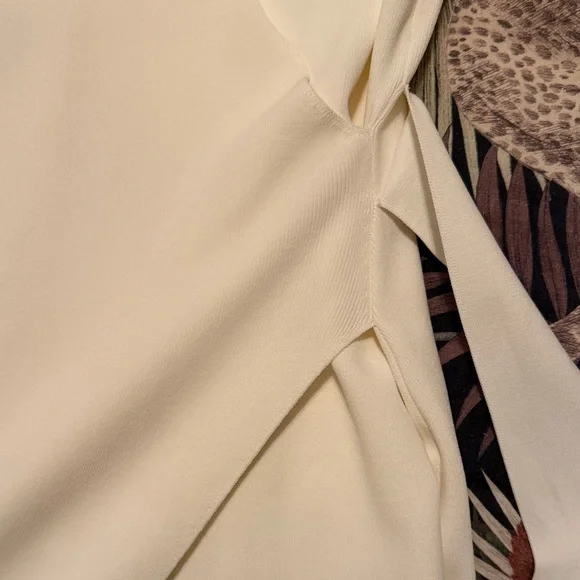 Reiss “Macy” Cream Midi Dress with Waist Tie - Picture 11 of 14